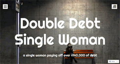 Desktop Screenshot of doubledebtsinglewoman.com