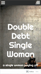 Mobile Screenshot of doubledebtsinglewoman.com